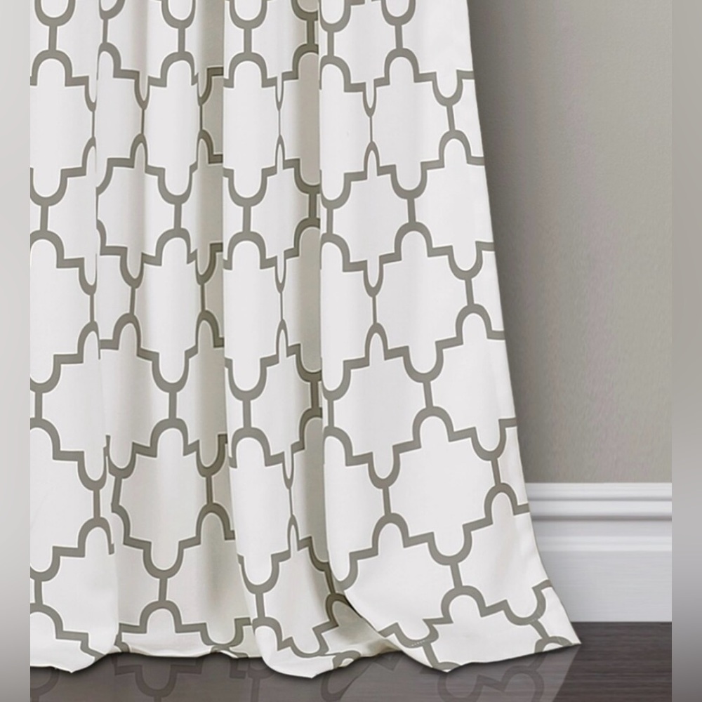 The Curated Nomad Bernardino Room Darkening Curtain Panel Pair 52x84 - Gray - Picture 2 of 5